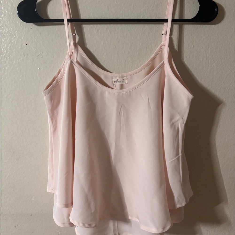 Hollister Pink Chiffon Flowy Top